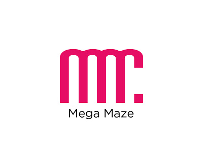MegaMaze logo maze red