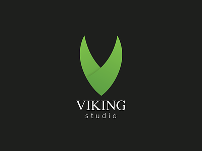Viking Studio branding crown design identity logo symbol viking