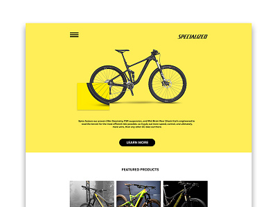 Web Concept - Specialized Bikes