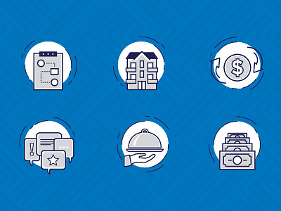 Icon Set apartment arrow community food house icon money plan planning savings serve set