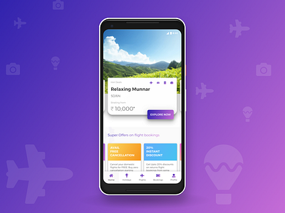 Travel app design