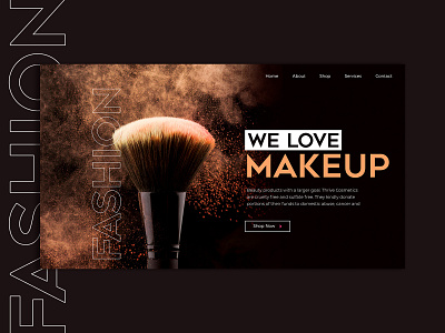 Beauty Shop Landing Page adobe illustrator adobe photoshop beauty beauty product design ecommerce ecommerce design landing page concept shopping typography