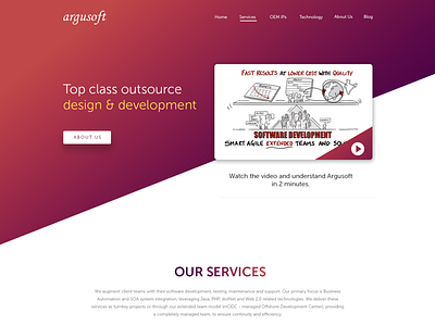 Redesign concept for Argusoft