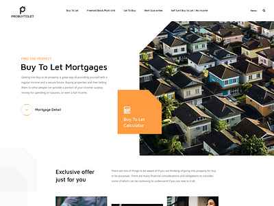 Mortgages or Loan web page buy buy to let design landing page concept lender loans loans brokers logo mortgage typography ui ui ux design ux vector