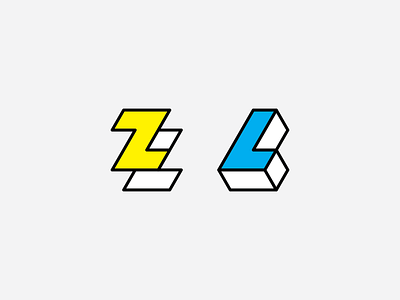 Papercraft Logos brand branding cmyk graphic design l letter logo paper triangle vector z