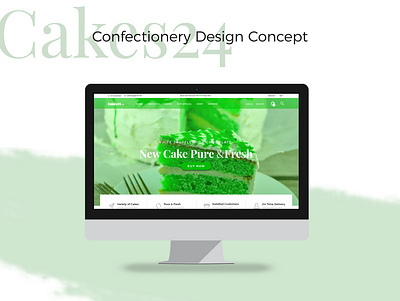 Cakes 24 Website Design design desktop logo photoshop web design webdesign website concept website design websites