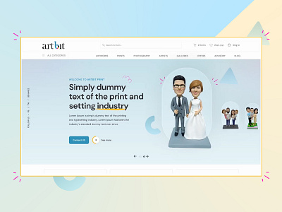 Artbit- 3D Printing & Replica Dolls Landing Page