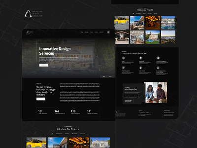 Archetype design collective Website Design (Landing Page Design)