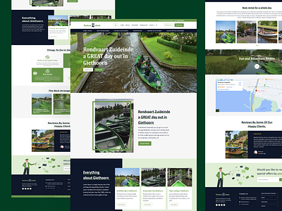 Boat tour agency web page design