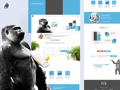 Gorilla CRM Website Design crm dashboard crm design designer indore figma gorilla design indore photoshop product design saas design ui designer indore uiux user experience user interface ux design uxui design website design wireframe xd