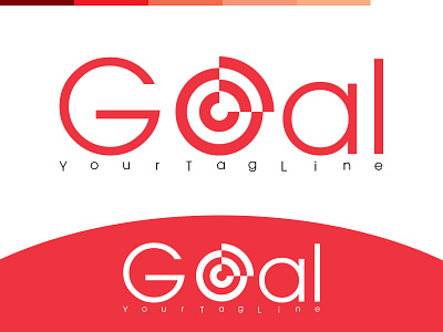 Goal logo Design flat icon illustration logo photoshop vector