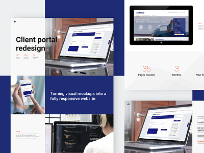 XD Portfolio bold case clean design flat page portfolio screen split typography ui web website