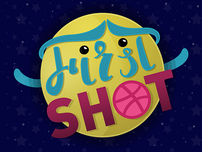 Pavel Isp - First Shot cute debut lettering planet shot stars