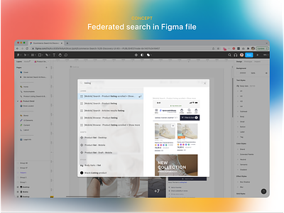 Federated search in Figma file