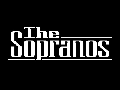 The Sopranos Typo Redesign hbo logo logotype movies redesign series soprano television the sopranos tony soprano tv typography