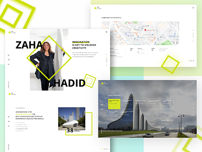 Zaha Hadid Parallax website concept