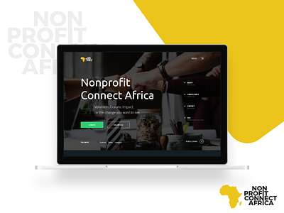 NPCAfrica - Landing Page donations landingpage ngo nonprofit socialimpact ui ux volunteers