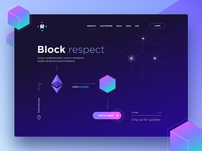 ICO concept branding concept ui