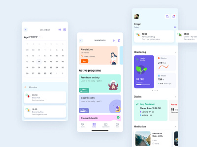 Health app concept concept ui ux