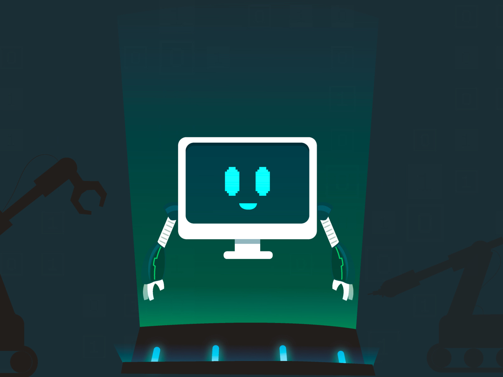 robot ai illustration design by ammar on Dribbble