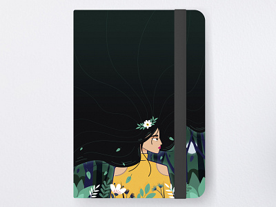 note book girl design mockup 3d animation branding character design graphic design illustration logo mobile motion graphics ui ux vector