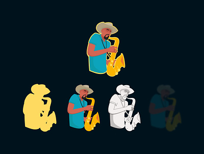Jazz music illustration design 3d animation branding character design graphic design illustration jazz logo mobile motion graphics music ui ux vector