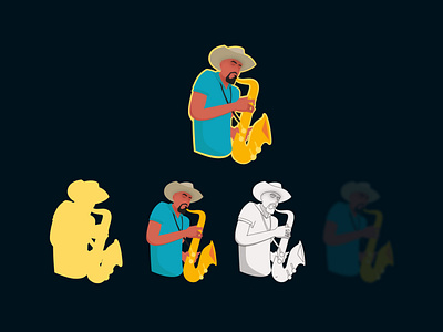 Jazz music illustration design