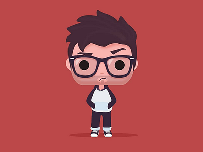 My own funko pop app character design illustration logo mobile people ui