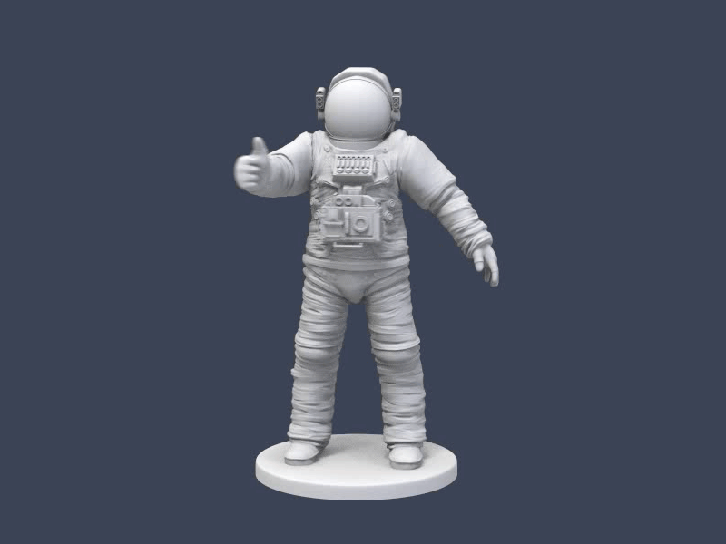 Astronaut 3d astronaut design mood motion mudbox