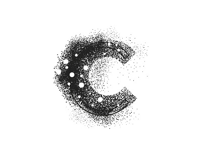 C brand ink logo tattoo typo typography