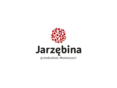 Jarzebina brand kids logo poland poznan red typo