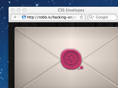 Pure HTML5 & CSS3 Envelopes css html symbolset