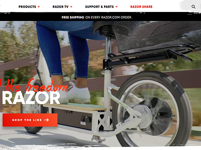 Razor USA - eCommerce shopping made fun! animation cms development digital agency ecommerce business ecommerce design ecommerce shop interactive design web design agency web design company web development company website design