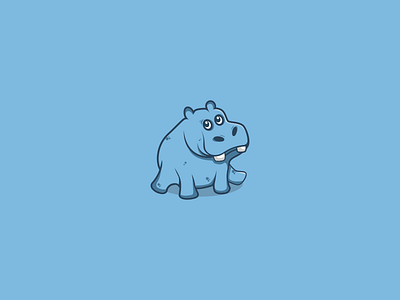 hippo app design icon illustration logo vector