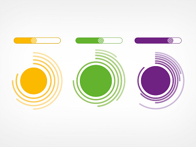 Infographic circular levels