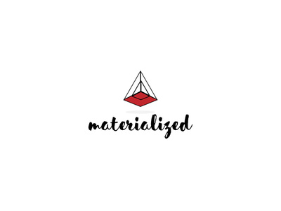 Minimal logo dark red fashion minimal modern triangle