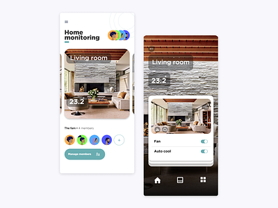 Home monitoring app 🏠 app home mobile ui ux