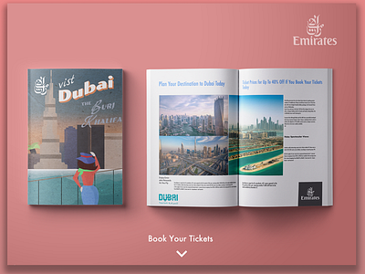 Visit Dubai Landing Page illustration landing page ui ux