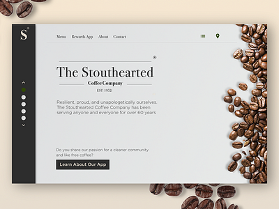 Stouthearted Coffee Company Landing Page