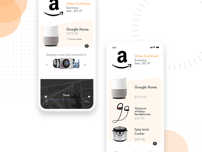 Amazon Order Confirmation UI