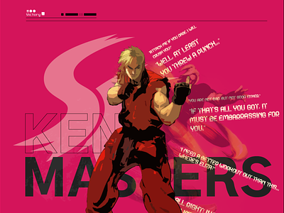 Ken Masters Type Poster