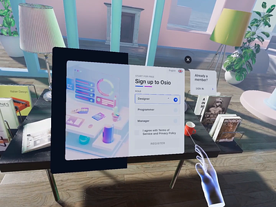 VR Registration prototype #2 3d 3dui apple ar design pro radio button realiry spatial ui unity ux vision volumetric vr vrui vrux xr xrui xrux
