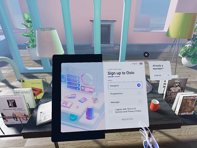 VR Registration prototype #3 3d animation apple ar augmented coding design interction mixed pro reality spatial tabs ui unity ux virtual vision vr xr