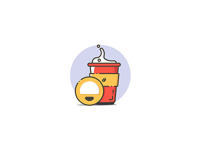 Coffee vector icon coffee fast food icons illustrator vector