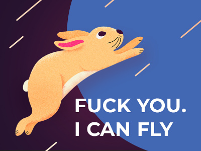 Flying bunny.