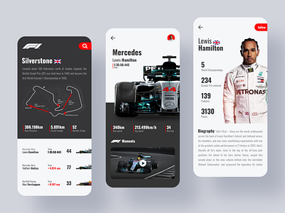 Formula One App Concept Design