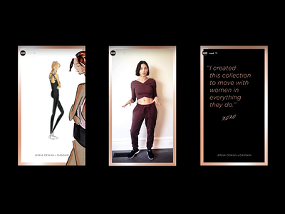 Jenna Dewan x Danskin WWD animation branding fashion graphic design instagram marketing motion graphics social social media stories story