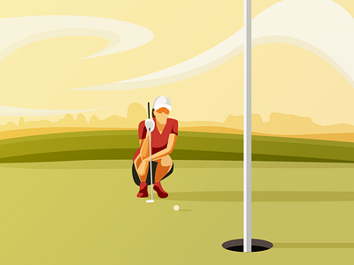Golf Date adobe adobe illustrator design digital illustration golf illustration illustrator vector