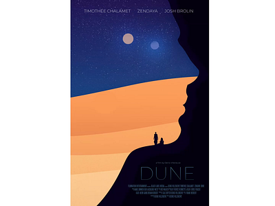 DUNE Animated Movie Poster 2020 after effects animation branding design digital drawing dune fanart illustration logo minimalism movie movie poster poster design