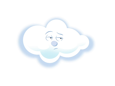 Cloud character animation branding cloud design icon illustration lightning vector